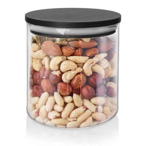 Pojemnik szklany na produkty sypkie suche z pokrywką i uszczelką 450 ml ORION 127577