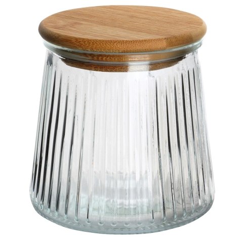 Pojemnik szklany na produkty sypkie suche z pokrywką i uszczelką 600 ml EXCELLENT HOUSEWARE 229120