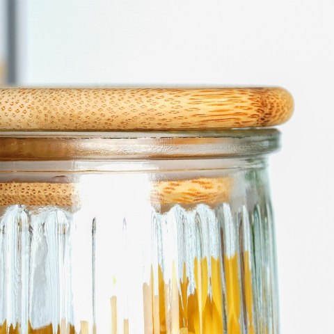 Pojemnik szklany na produkty sypkie suche z pokrywką i uszczelką 600 ml EXCELLENT HOUSEWARE 229120