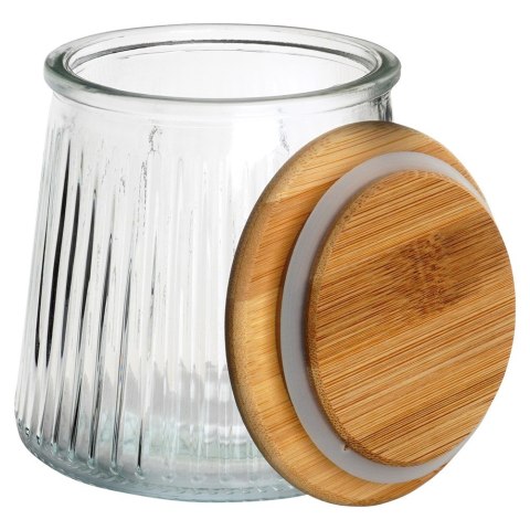 Pojemnik szklany na produkty sypkie suche z pokrywką i uszczelką 600 ml EXCELLENT HOUSEWARE 229120