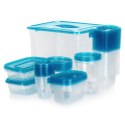 Pojemniki do przechowywania żywności z pokrywką 9 rozmiarów 50 sztuk VILDE 229239