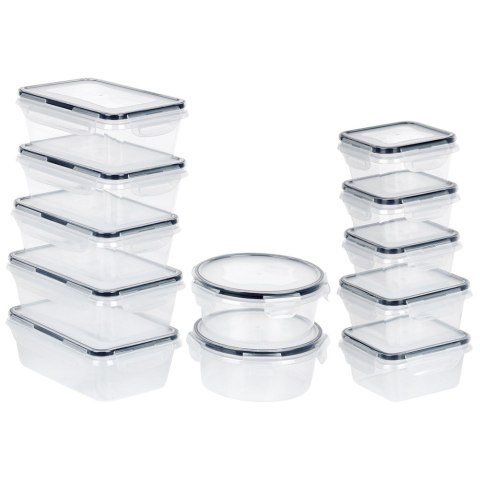 Pojemniki plastikowe do przechowywania żywności 5 rozmiarów 12-ele VILDE 229158