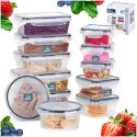 Pojemniki plastikowe do przechowywania żywności 5 rozmiarów 12-ele VILDE 229158
