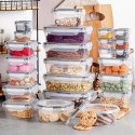 Pojemniki plastikowe do przechowywania żywności 7 rozmiarów 24-ele VILDE 229159