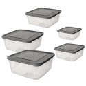 Pojemniki plastikowe na żywność jedzenie pojemnik 5-ele ORION 153642