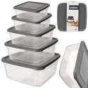 Pojemniki plastikowe na żywność jedzenie pojemnik 5-ele ORION 153642