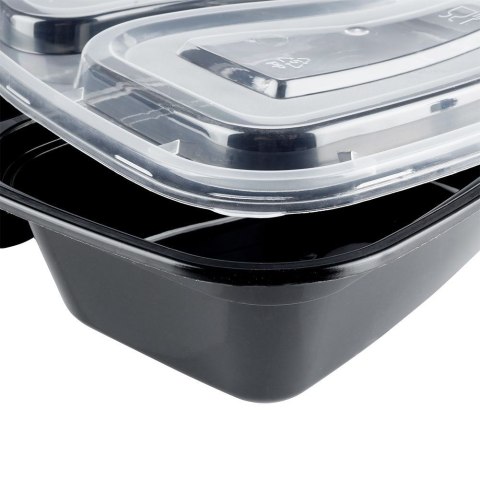 Pojemniki plastikowe na żywność z pokrywką 1.2L zestaw 10 sztuk EXCELLENT HOUSEWARE 259155