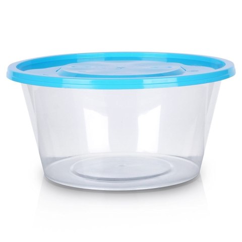 Pojemniki plastikowe na żywność z pokrywką 650 ml komplet 10-ele VILDE 259274