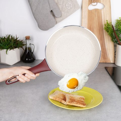 Patelnia ceramiczna granitowa nieprzywierająca indukcja TERRESTRIAL 24 cm NAVA 10-044-002