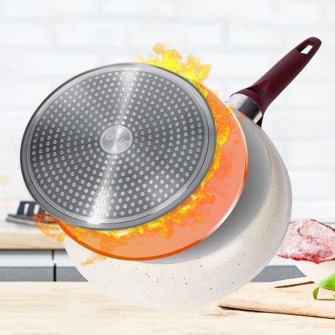 Patelnia ceramiczna granitowa nieprzywierająca indukcja TERRESTRIAL 26 cm NAVA 10-044-003