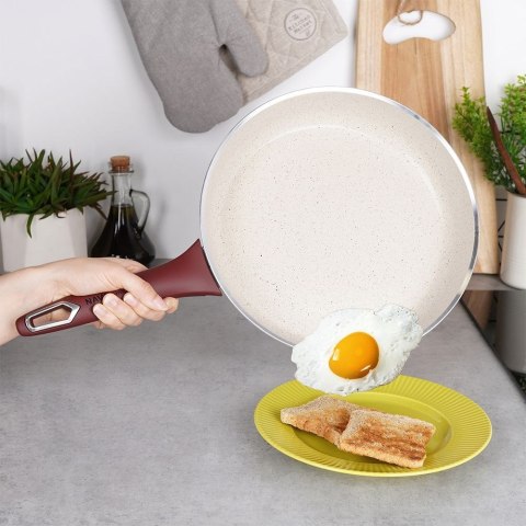 Patelnia ceramiczna granitowa nieprzywierająca indukcja TERRESTRIAL 28 cm NAVA 10-044-004