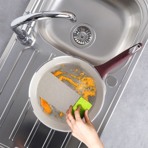 Patelnia ceramiczna granitowa nieprzywierająca indukcja TERRESTRIAL 28 cm NAVA 10-044-004