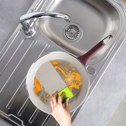 Patelnia ceramiczna granitowa nieprzywierająca indukcja TERRESTRIAL 30 cm NAVA 10-044-012