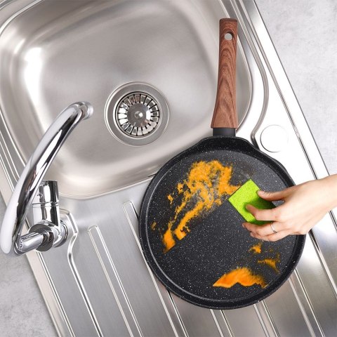 Patelnia do naleśników naleśnikowa granitowa BLACK&WOOD 26 cm VILDE 199010