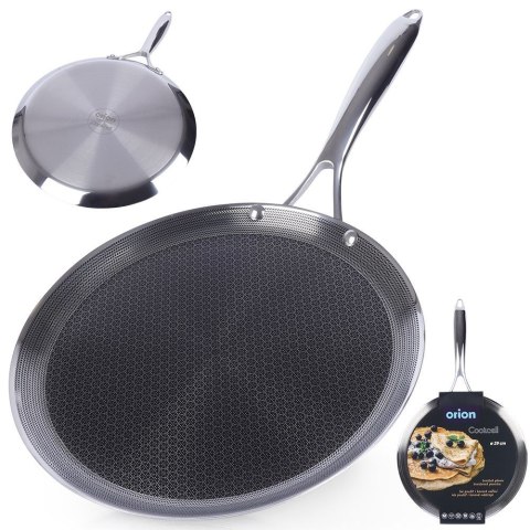 Patelnia do naleśników naleśnikowa stalowa NON-STICK indukcja COOKCELL 29 cm ORION 113202