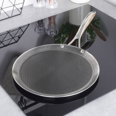 Patelnia do naleśników naleśnikowa stalowa NON-STICK indukcja COOKCELL 29 cm ORION 113202
