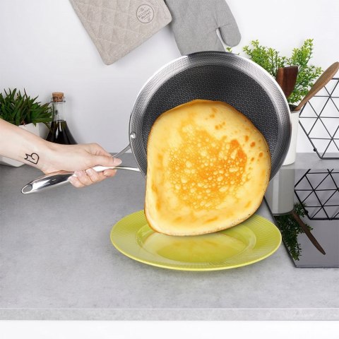 Patelnia do naleśników naleśnikowa stalowa NON-STICK indukcja COOKCELL 29 cm ORION 113202