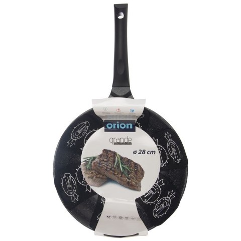 Patelnia głęboka granitowa nieprzywierająca indukcja NON-STICK wysoka GRANDE 28 cm ORION 113207