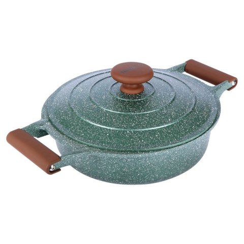 Patelnia głęboka nieprzywierająca indukcja NON-STICK z pokrywką OMEGA 26 cm 3.5L NAVA 10-255-035
