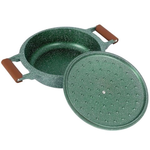 Patelnia głęboka nieprzywierająca indukcja NON-STICK z pokrywką OMEGA 26 cm 3.5L NAVA 10-255-035