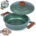 Patelnia głęboka nieprzywierająca indukcja NON-STICK z pokrywką OMEGA 26 cm 3.5L NAVA 10-255-035