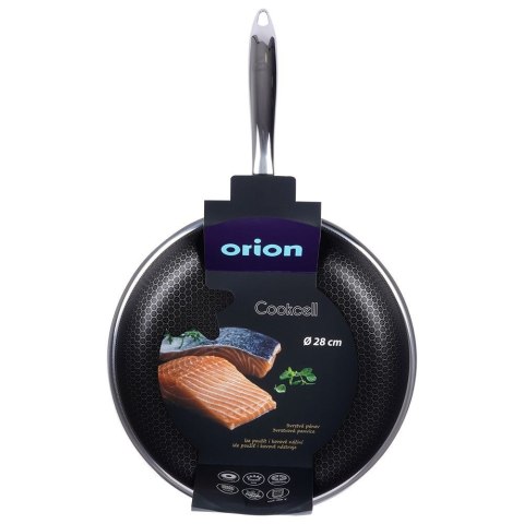 Patelnia głęboka stalowa ze stali nierdzewnej NON-STICK indukcja COOKCELL 28 cm ORION 112983