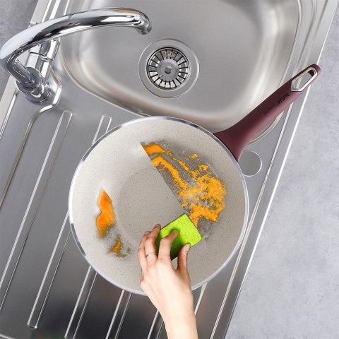 Patelnia głęboka wok granitowa indukcja TERRESTRIAL 28 cm NAVA 10-044-008