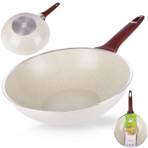 Patelnia głęboka wok granitowa indukcja TERRESTRIAL 28 cm NAVA 10-044-008