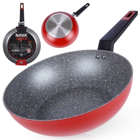 Patelnia głęboka wok granitowa nieprzywierająca indukcja TAURUS 28 cm NAVA 10-144-060