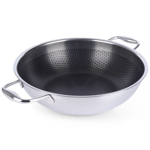 Patelnia głęboka wok stalowa nieprzywierająca NON-STICK indukcja COOKCELL 28 cm ORION 112991