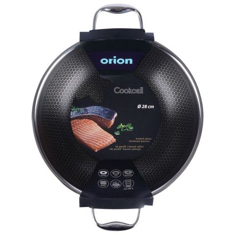 Patelnia głęboka wok stalowa nieprzywierająca NON-STICK indukcja COOKCELL 28 cm ORION 112991