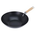 Patelnia głęboka wok stalowa nieprzywierająca duża 30 cm EXCELLENT HOUSEWARE 112917