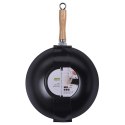 Patelnia głęboka wok stalowa nieprzywierająca duża 30 cm EXCELLENT HOUSEWARE 112917