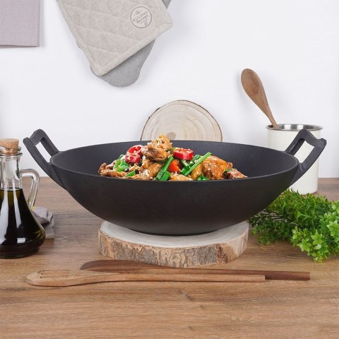 Patelnia głęboka wok żeliwna 36 cm VAGGAN 259308