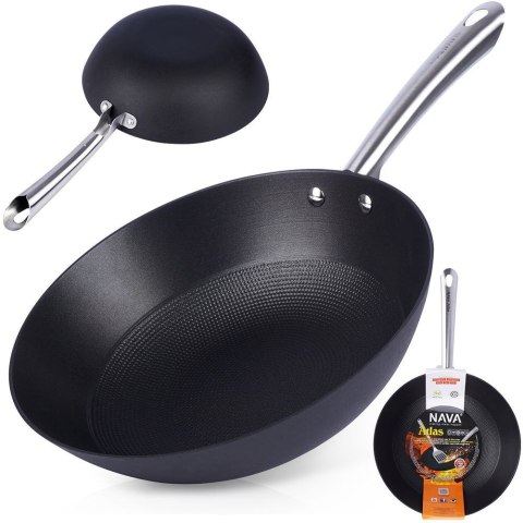 Patelnia głęboka wok żeliwna ATLAS 28 cm NAVA 10-205-030