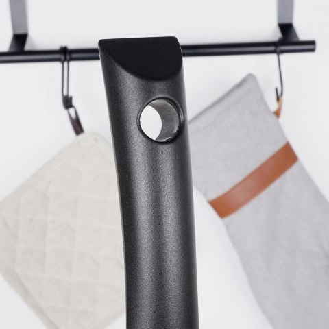 Patelnia granitowa do burgerów jajek steków grillowa 4 otwory GRANDE ORION 113201