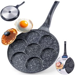 Patelnia granitowa do jajek sadzonych placków pancakes 7 otworów GRANDE 27 cm ORION 112974
