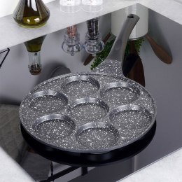 Patelnia granitowa do jajek sadzonych placków pancakes 7 otworów GRANDE 27 cm ORION 112974