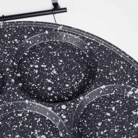 Patelnia granitowa do jajek sadzonych placków pancakes 7 otworów GRANDE 27 cm ORION 112974