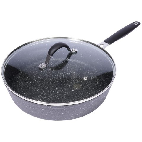 Patelnia granitowa do smażenia z pokrywką nieprzywierająca indukcja STONER 28 cm ORION 112931