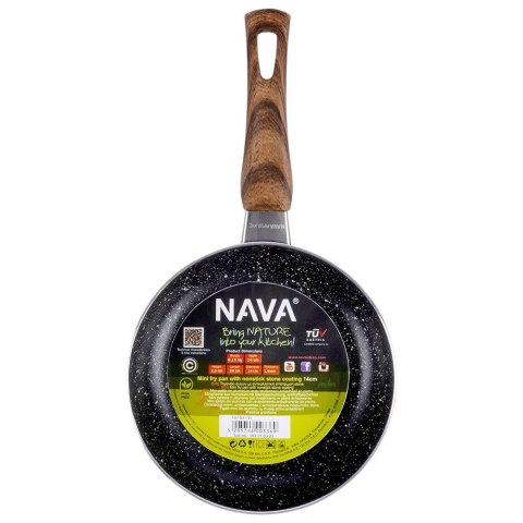 Patelnia granitowa nieprzywierająca indukcja NON-STICK NATURE 14 cm NAVA 10-103-135