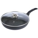 Patelnia granitowa nieprzywierająca indukcja NON-STICK z pokrywką GRANDE 28 cm ORION 112990