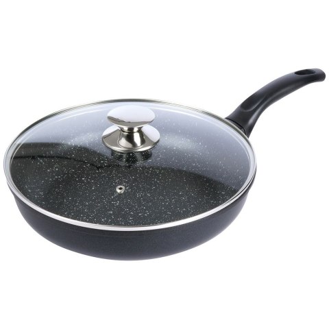 Patelnia granitowa nieprzywierająca indukcja NON-STICK z pokrywką GRANDE 28 cm ORION 112990