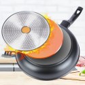 Patelnia granitowa nieprzywierająca indukcja NON-STICK z pokrywką GRANDE 28 cm ORION 112990