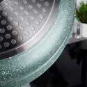 Patelnia granitowa nieprzywierająca indukcja NON-STICK z pokrywką głęboka OMEGA 28 cm 4.5L NAVA 10-255-011