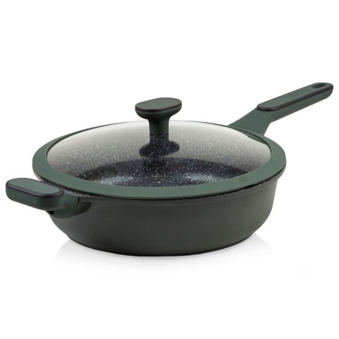 Patelnia granitowa nieprzywierająca indukcja NON-STICK ze szklaną pokrywką IMPERIAL 28 cm 4L NAVA 10-302-012