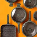 Patelnia granitowa nieprzywierająca indukcja NON-STICK ze szklaną pokrywką IMPERIAL 28 cm 4L NAVA 10-302-012