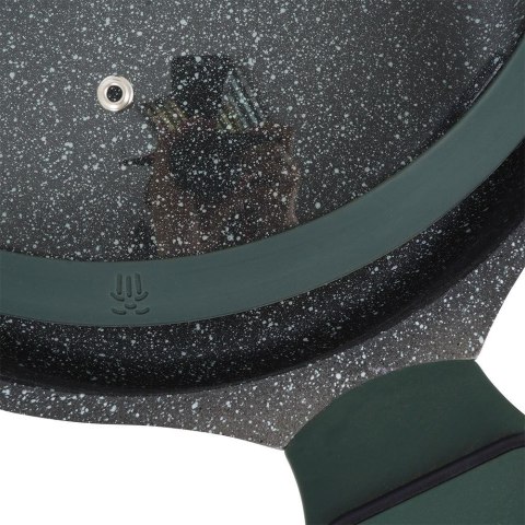 Patelnia granitowa nieprzywierająca indukcja NON-STICK ze szklaną pokrywką IMPERIAL 28 cm 4L NAVA 10-302-012