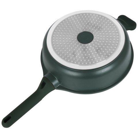 Patelnia granitowa nieprzywierająca indukcja NON-STICK ze szklaną pokrywką IMPERIAL 28 cm 4L NAVA 10-302-012