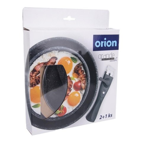 Patelnia granitowa nieprzywierająca indukcja zestaw patelni GRANDE 20 / 26 cm 3-ele ORION 110275